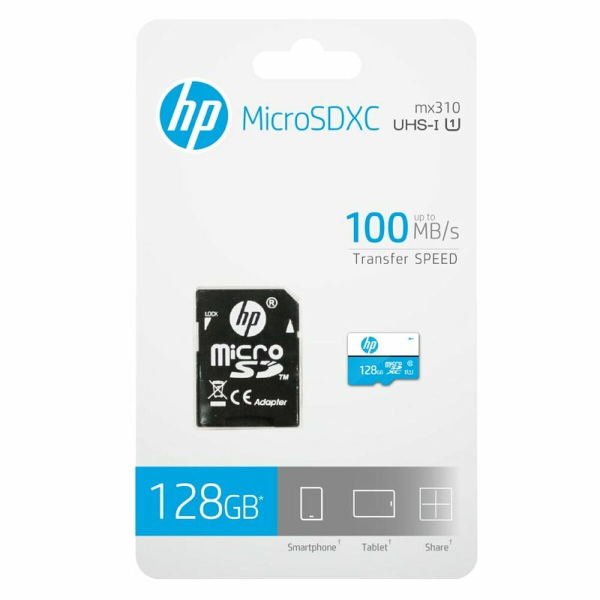 Micro-SD memóriakártya adapterrel HP HFUD128-1U1BA